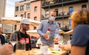 Robert Pape auf dem Sommerfest im Pape Quartier