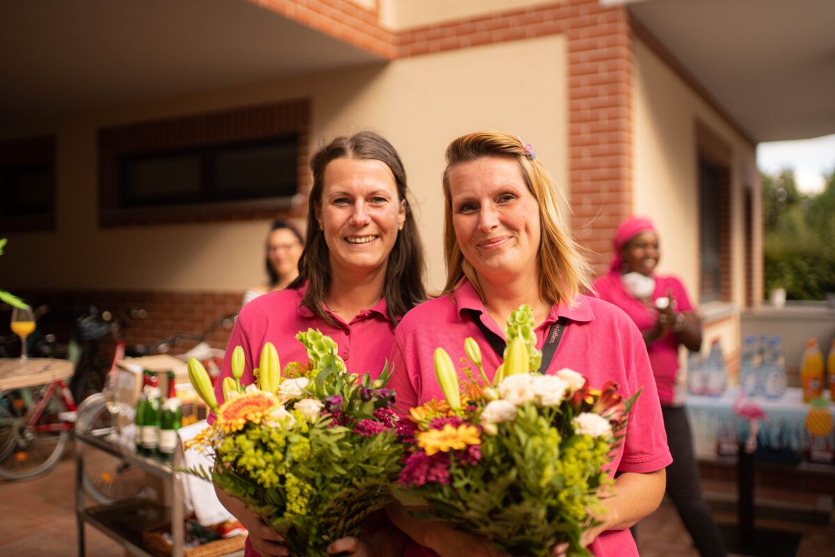 Unsere beiden Kolleginnen von der Geschwister Pape GmbH