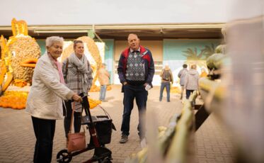 Unser Facility Manager mit auf dem Ausflug bei der Kürbisausstellung